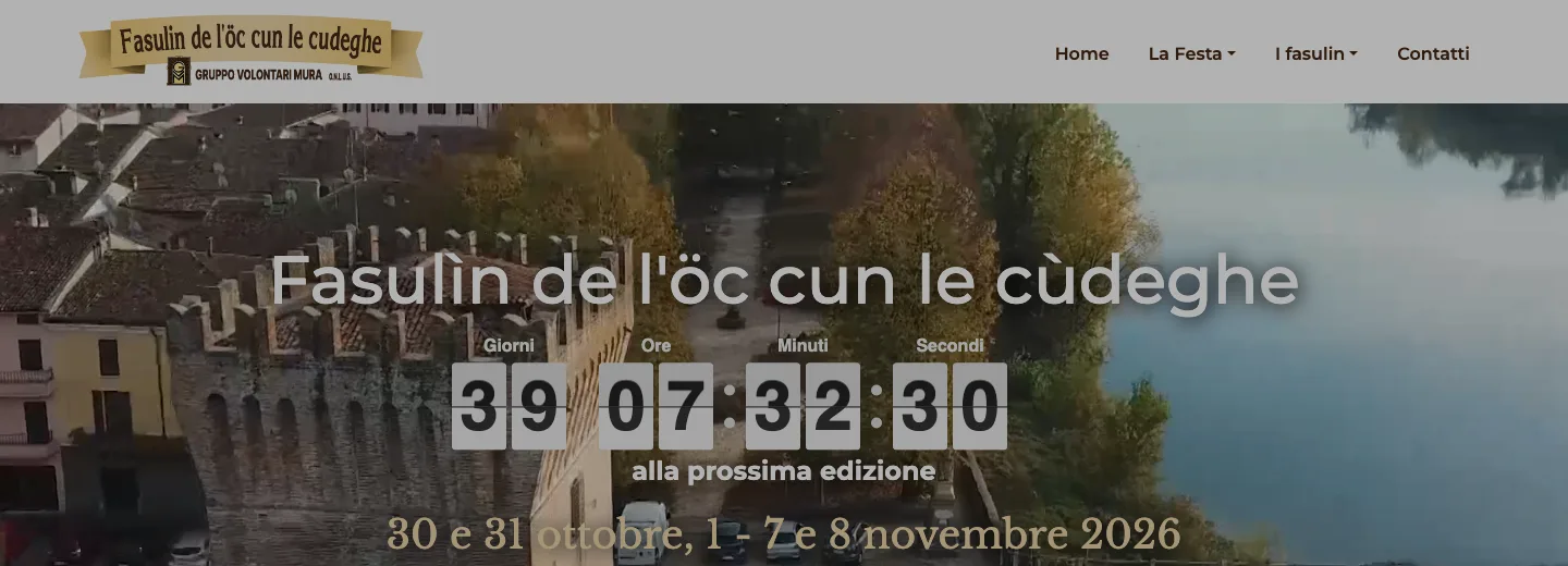 Screenshot del sito Fasulìn de l'öc cun le cùdeghe