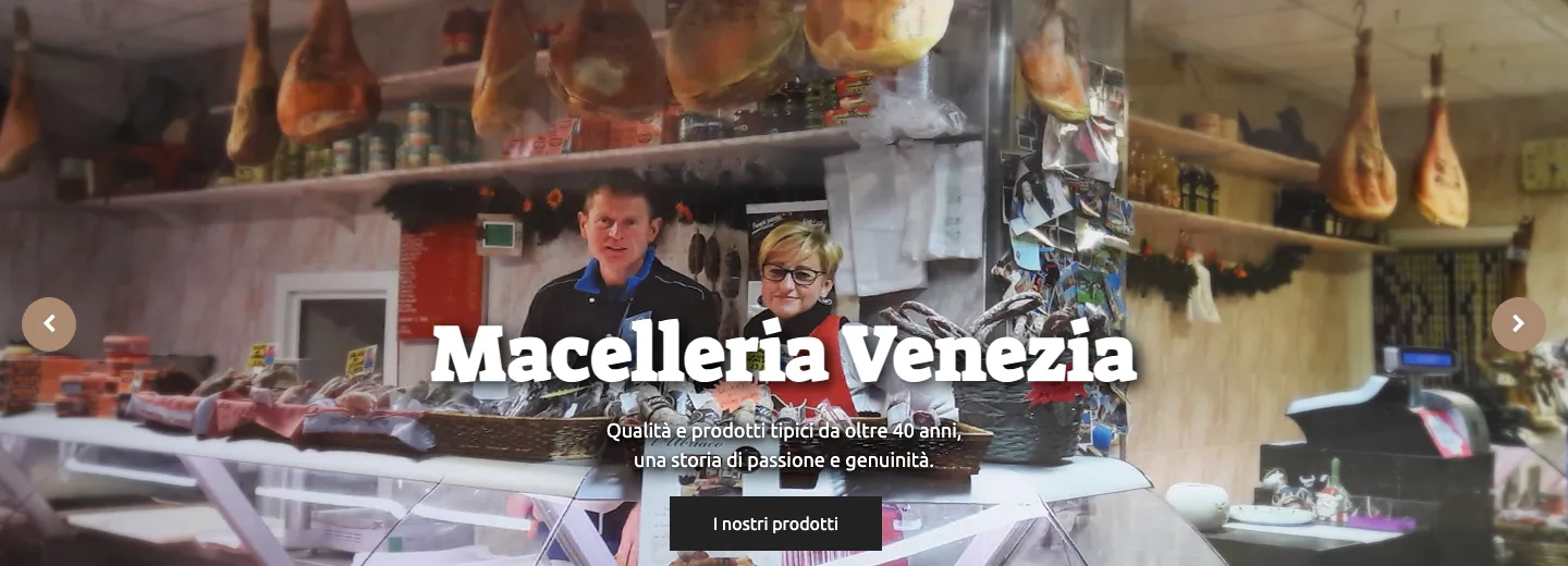 Homepage della Macelleria Venezia Fabrizio