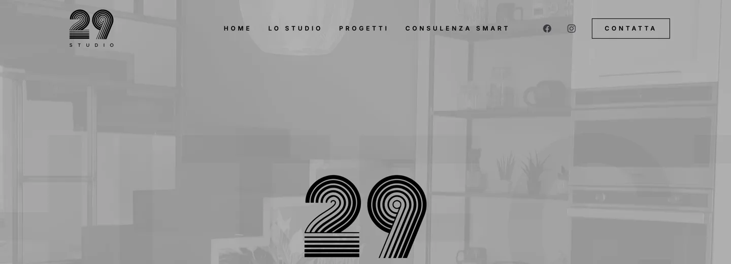 Homepage di Studio29, studio di architettura e design